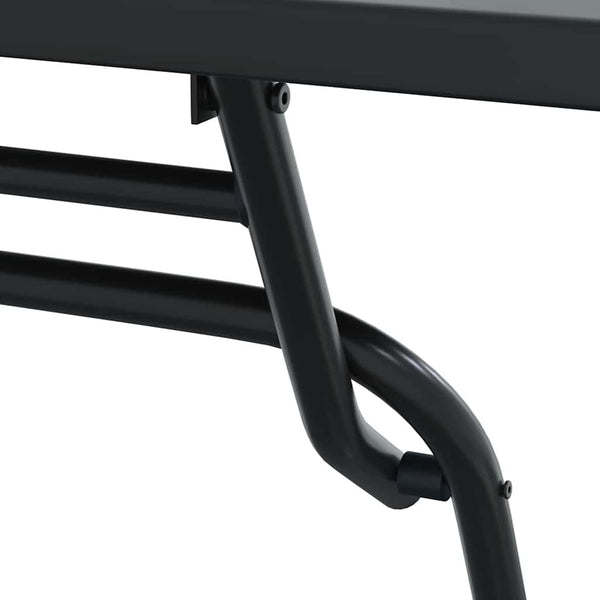 Antrasiitti Teräksinen Puutarhan Bistro Set 3 osaa
