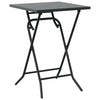 Antrasiitti Teräksinen Puutarhan Bistro Set 3 osaa
