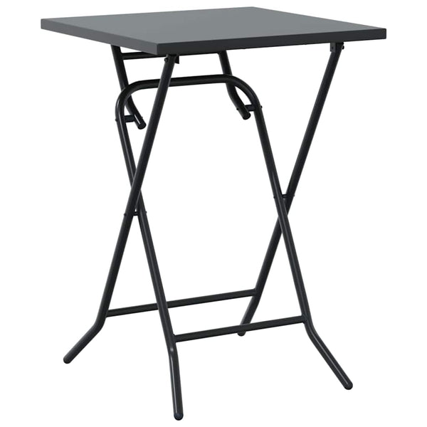 Antrasiitti Teräksinen Puutarhan Bistro Set 3 osaa