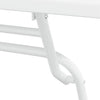 Valkoinen Teräksinen Bistro Set 3 osaa Puutarhaan