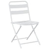 Valkoinen Teräksinen Bistro Set 3 osaa Puutarhaan