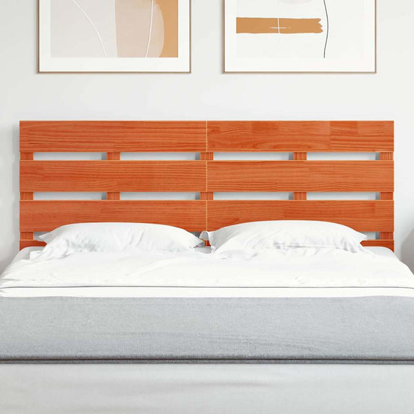 Päätylevy päätyllä Ruskea 140,5 x 3 x 80 cm Massiivinen mänty