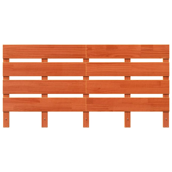Päätylevy päätyllä Ruskea 140,5 x 3 x 80 cm Massiivinen mänty