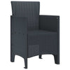 Antrasiitti puutarhan tuoli Dorobanti 53x49x85cm (2 pcs pp)