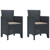 Antrasiitti puutarhan tuoli Stoian 53x49x85cm (2 pcs pp)