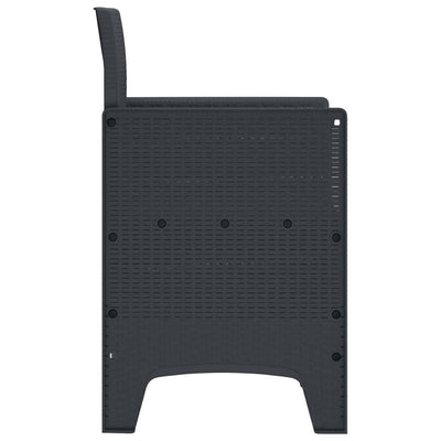 Antrasiitti puutarhan tuoli Nastunea 53x49x85cm (2 pcs)