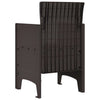 Ruskea puutarhan tuoli Seihan 53x49x85cm (2 pcs pp)