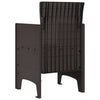 Ruskea puutarhan tuoli Seihan 53x49x85cm (2 pcs pp)