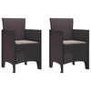 Ruskea puutarhan tuoli Botgros 53x49x85cm (2 pcs pp)