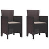 Ruskea puutarhan tuoli Botgros 53x49x85cm (2 pcs pp)
