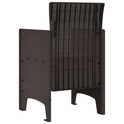 Ruskea puutarhan tuoli Botgros 53x49x85cm (2 pcs pp)