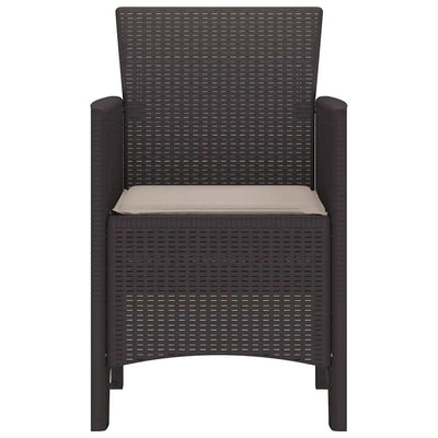 Ruskea puutarhan tuoli Botgros 53x49x85cm (2 pcs pp)