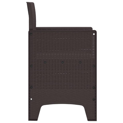 Ruskea puutarhan tuoli Botgros 53x49x85cm (2 pcs pp)