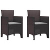 Ruskea puutarhan tuoli Balay 53x49x85cm (2 pcs pp)