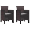 Ruskea puutarhan tuoli Balay 53x49x85cm (2 pcs pp)