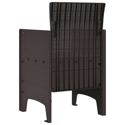 Ruskea puutarhan tuoli Balay 53x49x85cm (2 pcs pp)