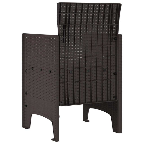 Ruskea puutarhan tuoli Balay 53x49x85cm (2 pcs pp)