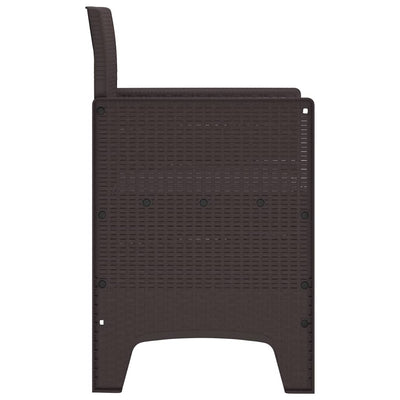 Ruskea puutarhan tuoli Balay 53x49x85cm (2 pcs pp)