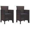 Ruskea puutarhan tuoli Chloie 53x49x85cm (2 pcs pp)