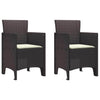 Ruskea puutarhan tuoli Buzdug 53x49x85cm (2 pcs pp)