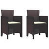 Ruskea puutarhan tuoli Buzdug 53x49x85cm (2 pcs pp)