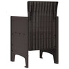 Ruskea puutarhan tuoli Buzdug 53x49x85cm (2 pcs pp)