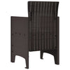 Ruskea puutarhan tuoli Buzdug 53x49x85cm (2 pcs pp)