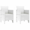 Valkoinen puutarhan tuoli Crstea 53x49x85cm (2 pcs pp)