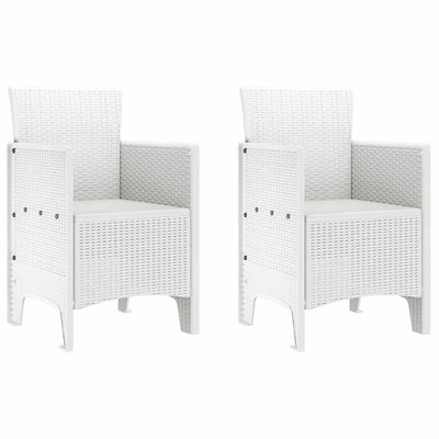 Valkoinen puutarhan tuoli Crstea 53x49x85cm (2 pcs pp)