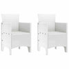 Valkoinen puutarhan tuoli Crstea 53x49x85cm (2 pcs pp)