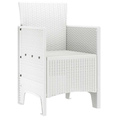 Valkoinen puutarhan tuoli Crstea 53x49x85cm (2 pcs pp)