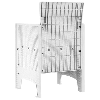 Valkoinen puutarhan tuoli Crstea 53x49x85cm (2 pcs pp)