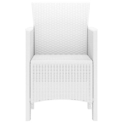 Valkoinen puutarhan tuoli Crstea 53x49x85cm (2 pcs pp)