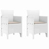 Valkoinen puutarhan tuoli Fleming 53x49x85cm (2 pcs pp)