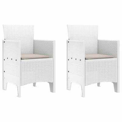 Valkoinen puutarhan tuoli Fleming 53x49x85cm (2 pcs pp)