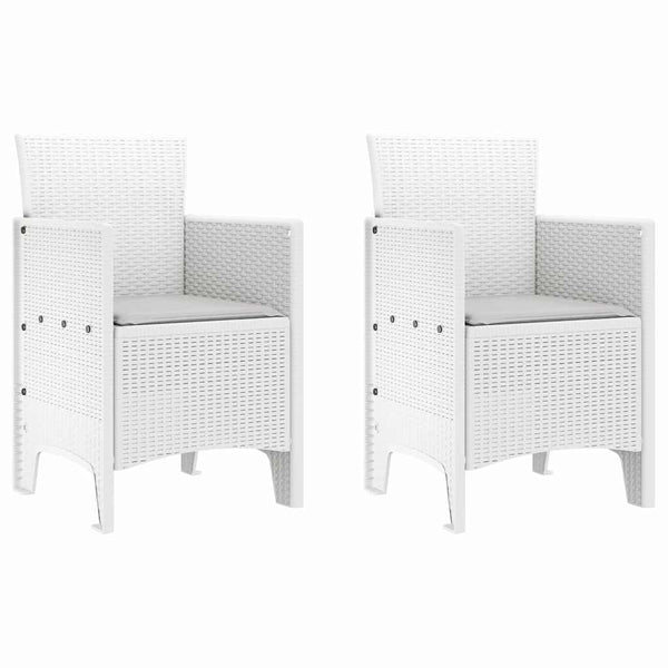 Valkoinen puutarhan tuoli Cosai 53x49x85cm (2 pcs pp)