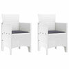 Valkoinen puutarhan tuoli Lidian 53x49x85cm (2 pcs pp)