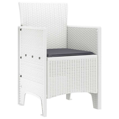 Valkoinen puutarhan tuoli Lidian 53x49x85cm (2 pcs pp)