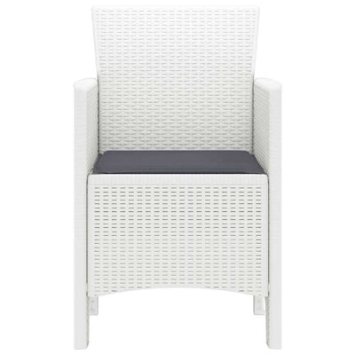 Valkoinen puutarhan tuoli Lidian 53x49x85cm (2 pcs pp)
