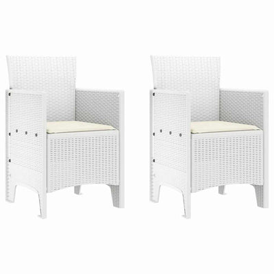 Valkoinen puutarhan tuoli Teodorica 53x49x85cm (2 pcs pp)