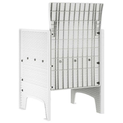 Valkoinen puutarhan tuoli Teodorica 53x49x85cm (2 pcs pp)