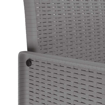 Vaaleanharmaa puutarhan tuoli Voronenco 53x49x85cm (2 pcs)