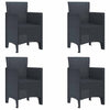 Antrasiitti puutarhan tuoli Naimaer 53x49x85cm (4 pcs pp)