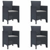 Antrasiitti puutarhan tuoli Laurelian 53x49x85cm (4 pcs pp)