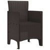 Ruskea puutarhan tuoli Licata 53x49x85cm (4 pcs pp)