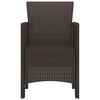 Ruskea puutarhan tuoli Licata 53x49x85cm (4 pcs pp)