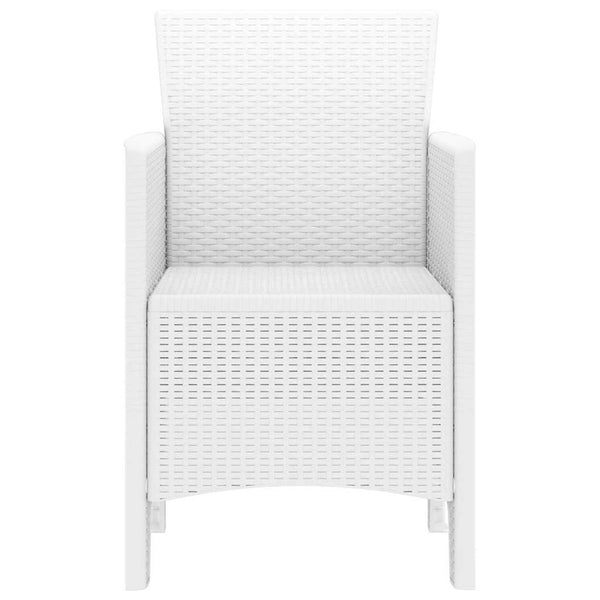 Valkoinen puutarhan tuoli Anabell 53x49x85cm (4 pcs pp)