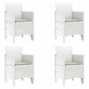 Valkoinen puutarhan tuoli Grecian 53x49x85cm (4 pcs pp)