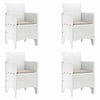 Valkoinen puutarhan tuoli Grecian 53x49x85cm (4 pcs pp)