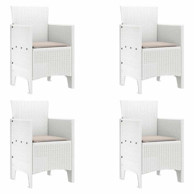 Valkoinen puutarhan tuoli Grecian 53x49x85cm (4 pcs pp)
